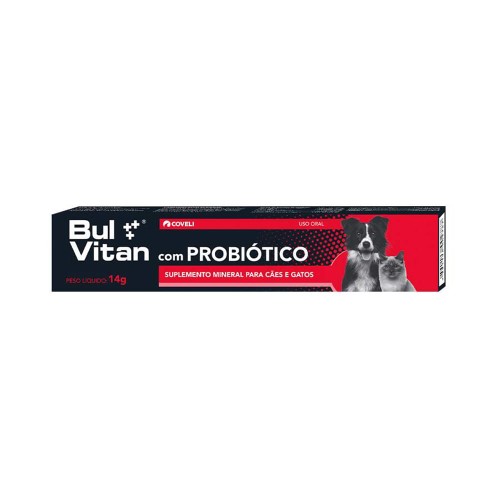 Probiótico Bulvitan para Cães e Gatos 14g