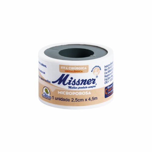 Fita Microporosa Missner Bege 2,5 X 4,5cm