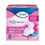 Absorvente Para Incontinência Urinária Tena Lady Discreet Mini Plus 8 unidades