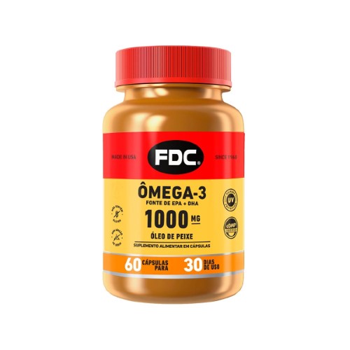 Suplemento Alimentar em Comprimidos FDC - Ômega 3 1000mg