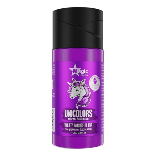 Máscara Pigmentante Magic Color Unicolors Violeta Mousse de Uva 150ml