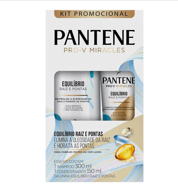 Kit Pantene Equilíbrio Shampoo 300ml + Condicionador 150ml