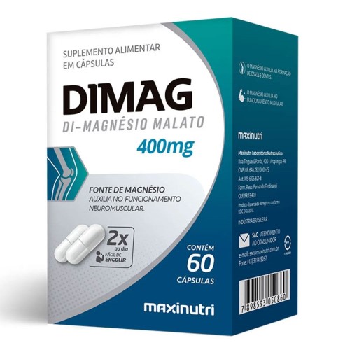 Suplemento Alimentar Dimag 400mg 60 cápsulas