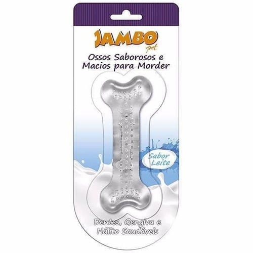 Osso Jambo Silicone Boninho Sabor Leite - Tam G