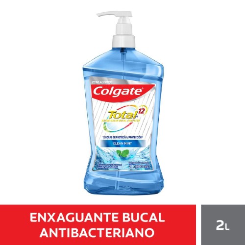 Enxaguante Bucal Colgate Total 12 Clean Mint Sem Álcool 2L