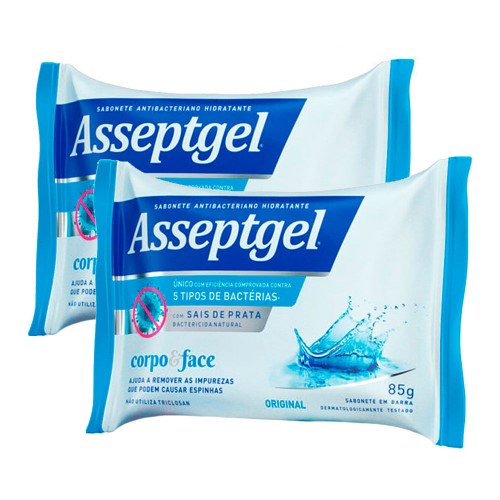 Sabonete Asseptgel Antibacteriano Original 85g