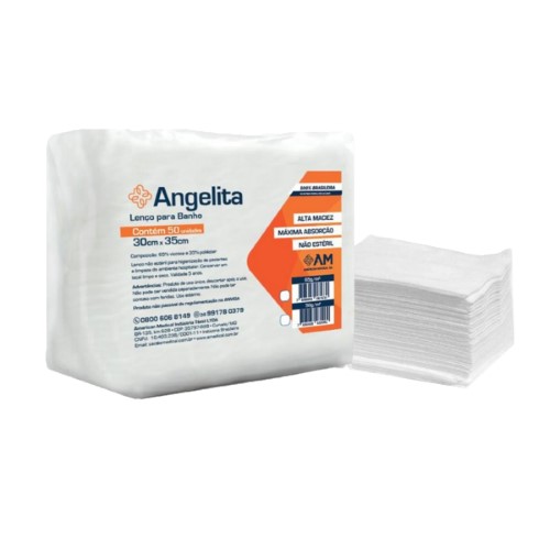 Lenço Para Banho 30cm x 35cm Angelita 50g América