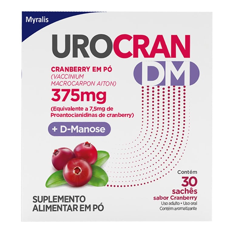 Urocran DM 375mg Sabor Cranberry 30 sachês