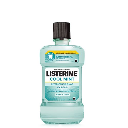 Antisséptico Bucal Listerine Cool Mint Sem Álcool 500ml