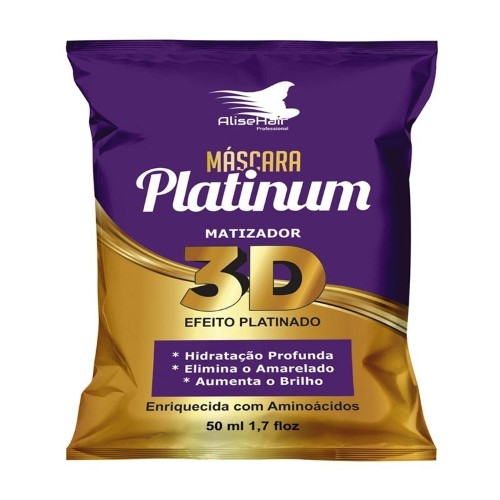 Máscara Capilar Alise Hair Matizador Platinum 50ml