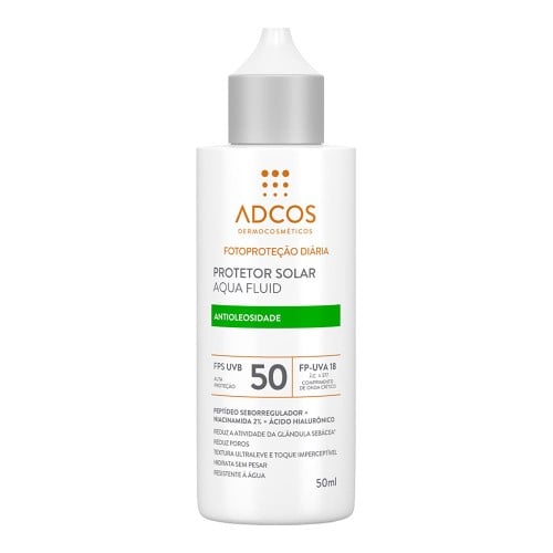 Protetor Solar Adcos Aqua Fluid Antioleosidade Fps50 50ml