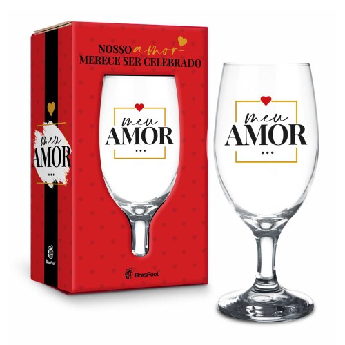 Taça Windsor BrasFoot Meu Amor Dia Especial 330ml