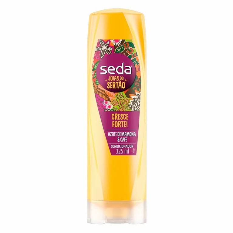 Condicionador Seda Joias do Sertão Azeite Mamona & Café com 325ml