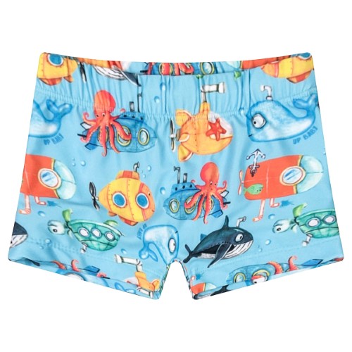 Sunga Boxer para bebê c/ proteção UV FPS +50 Fundo do Mar - Up Baby 