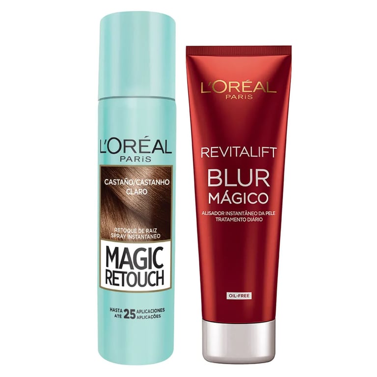 L’Oréal Paris Magic Blur Kit - Corretivo Castanho Claro + Aperfeiçoador