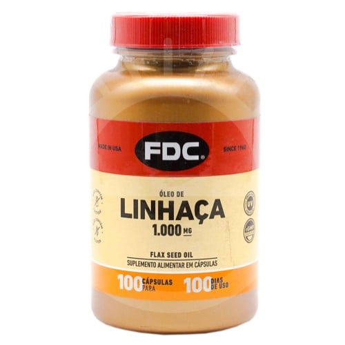 Suplemento Alimenta em Comprimidos FDC - Óleo de Linhaça 1000mg