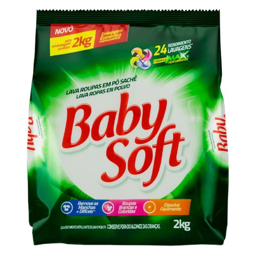 Sabão Em Pó Baby Soft 2kg