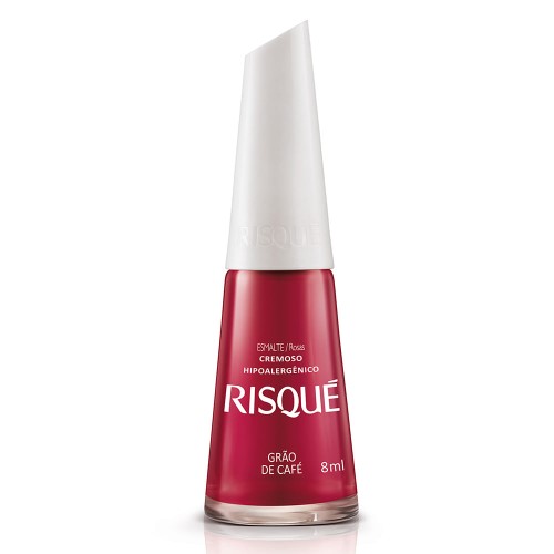 Esmalte Risqué Rosas Cremoso Grão de Café 8ml 