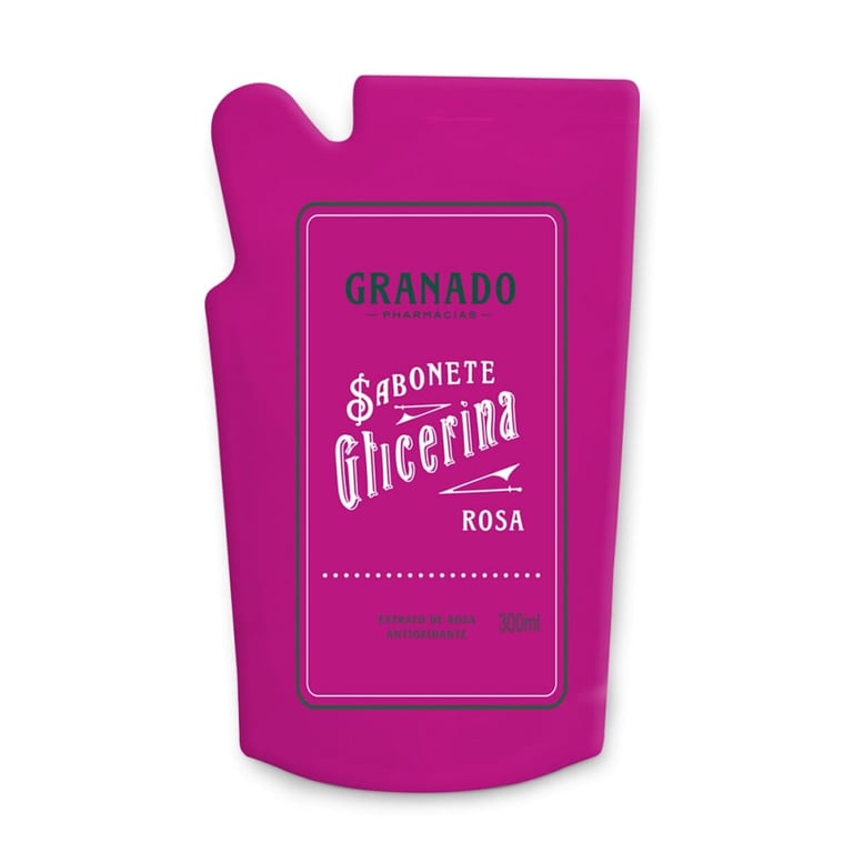 Sabonete Líquido Granado Glicerina Rosas Refil 300ml