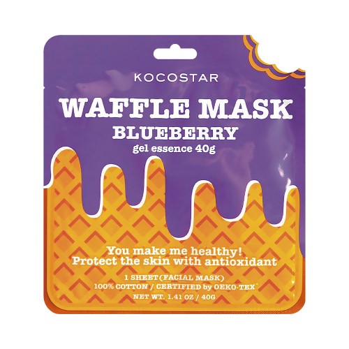 Máscara Facial Kocostar Waffle De Blueberry 40g