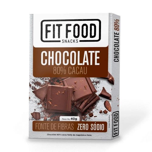 Chocolate Fit Food 80% Cacau com 40g