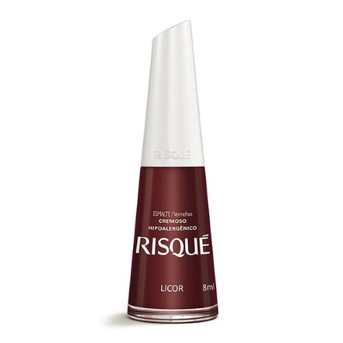 Esmalte Risque Cremosa Vermelhos Licor 8Ml - Risque