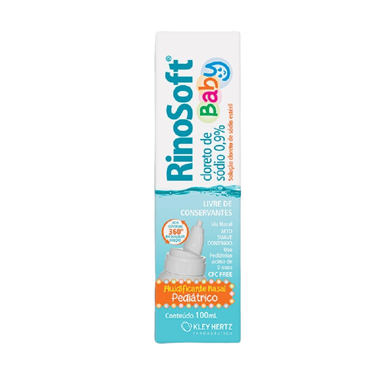 Rinosoft Baby 9mg/mL, frasco 100mL de solução nasal