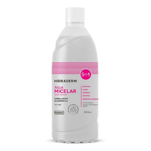 Água Micelar Hidraderm 5 em 1 Refil com 500ml