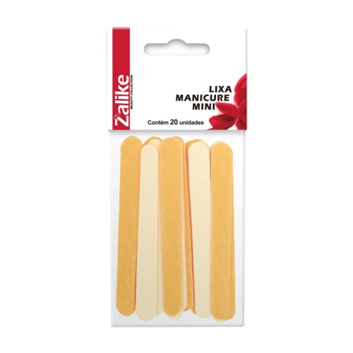 Lixa Manicure Mini Zalike com 20 Unidades