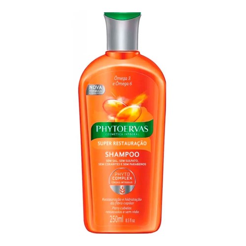 Shampoo Phytoervas Super Restauração Ômega 3 e Ômega 6 250ml