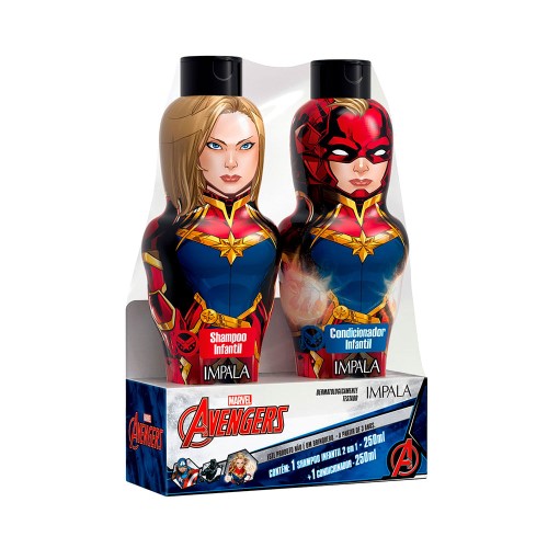 Impala Linha Avengers Capitão América Kit – Shampoo + Condicionador 250ml