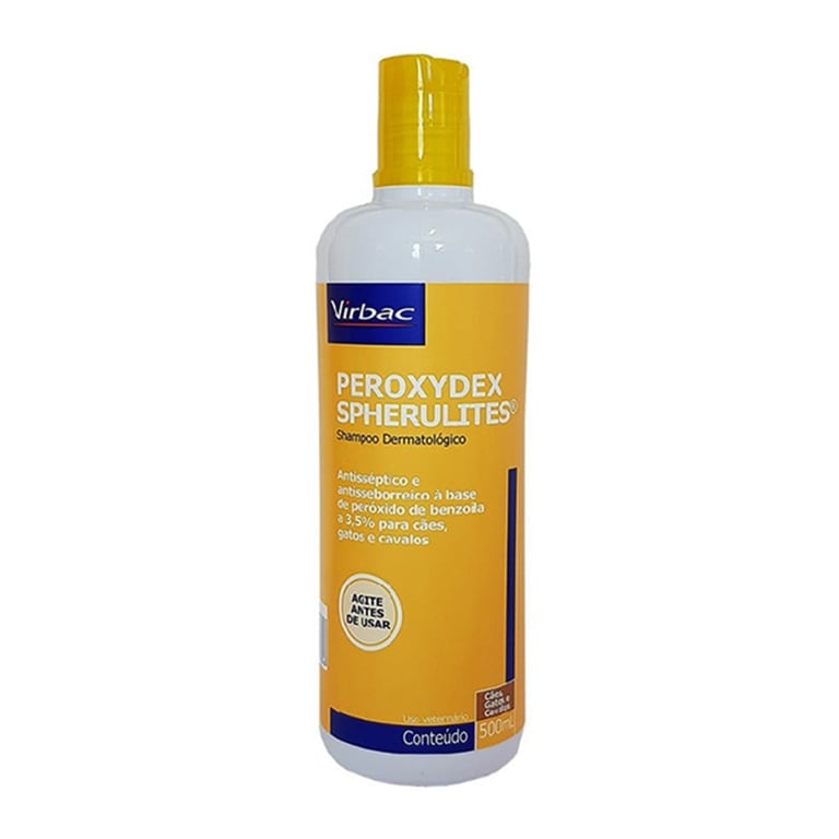 Shampoo Veterinário Peroxydex Spherulites para Cães, Gatos e Cavalos com 500ml