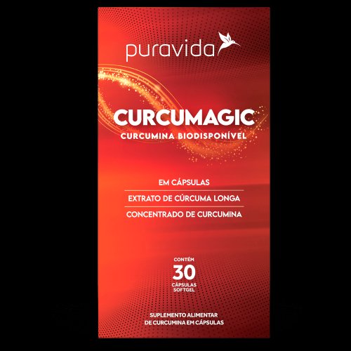 Suplemento Alimentar de Curcumina Curcumagic Puravida - 30 Cápsulas