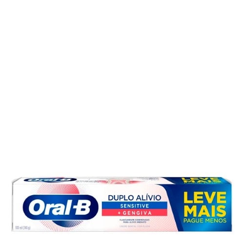 Creme Dental Oral-B Duplo Alívio Sensibilidade E Gengiva 140g