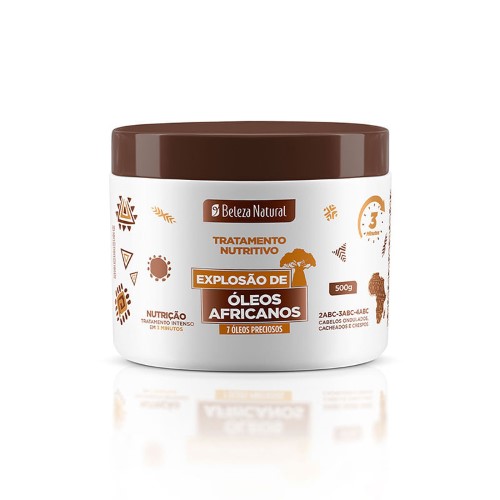 Creme de Tratamento Beleza Natural Explosão Óleos Africanos 500g