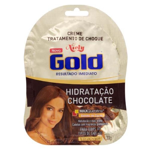 Sachê Niely Gold Tratamento Choque Chocolate 30G - Niely Gold