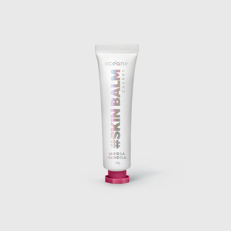 Hidratante Labial Skin Balm Cherry Larissa Manoela Rosa 10g