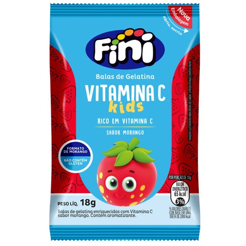 Vitamina C Fini Kids Morango 18g