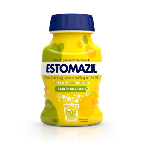 Estomazil pó efervescente abacaxi com 100g