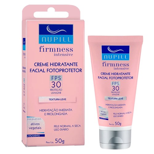 Creme Hidratante Facial Fotoprotetor Nupill Firmness Intensive FPS 30 50g