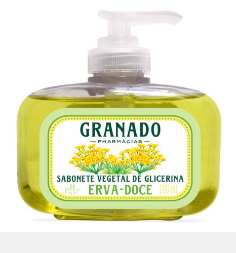 Sabonete Líquido Granado Glicerina Erva Doce 200ml