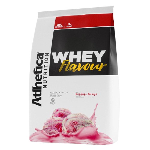 Whey Flavour Atletica Nurition Milkshake Morango 850g