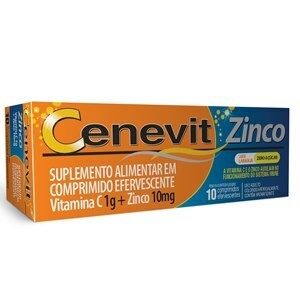 Vitamina C Cenevit Zinco Efervescente 1g Legrand 10 Comprimidos