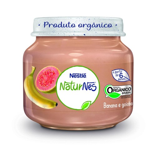 Papinha Orgânica Nestlé Naturnes Goiaba e Banana 120g