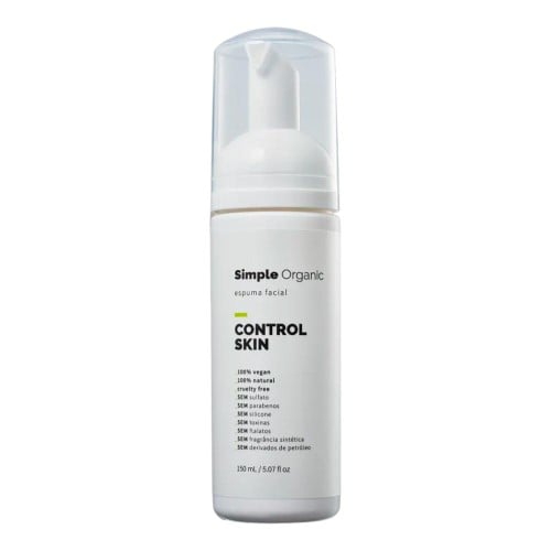 Espuma Facial Simple Organic Control Skin 150ml