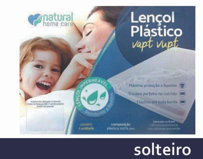 Lencol Plastico Vapt-Vupt SOLTEIRO