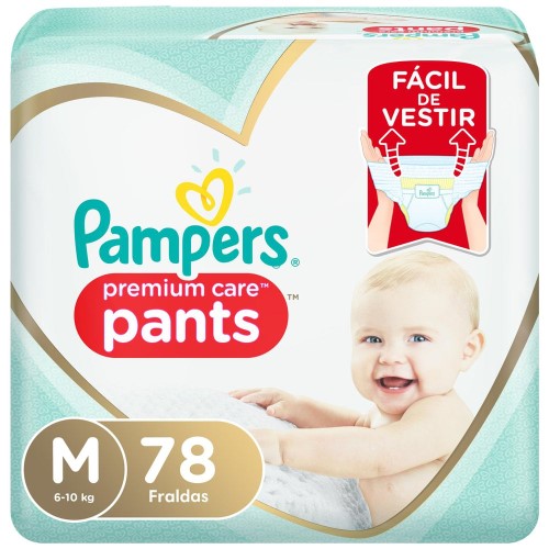 Fralda Pampers Pants Premium Care M 78 unidades