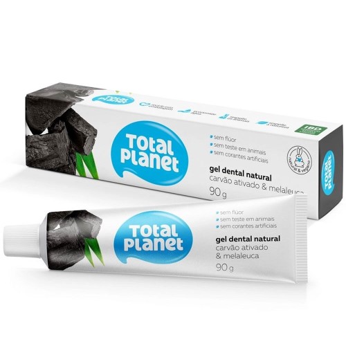 Gel Dental Total Planet Natural Carvão Ativado e Melaleu 90g