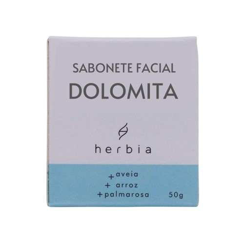 Sabonete Facial de Dolomita com Argila Branca 50g – Herbia