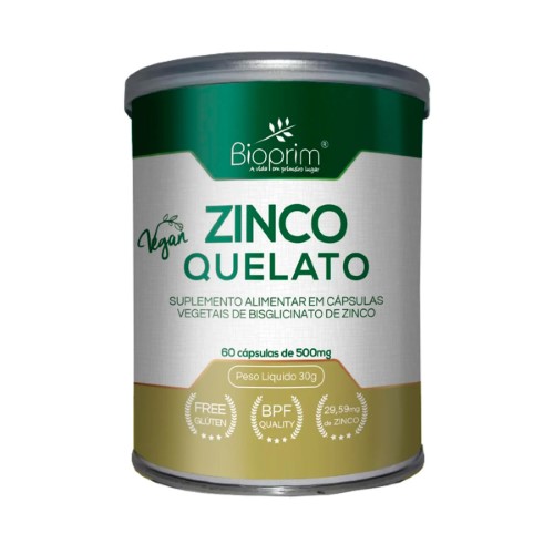 Zinco Quelato Bioprim 60 cápsulas